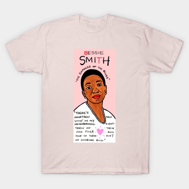 Bessie Smith T-Shirt by krusefolkart